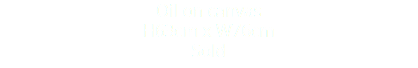 Oil on canvas H63cm x W76cm Sold